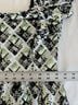 HVN 100% Polyester Argyle Black Silver Green Casual Dress Size 0 - photo 10