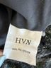 HVN 100% Polyester Argyle Black Silver Green Casual Dress Size 0 - photo 8