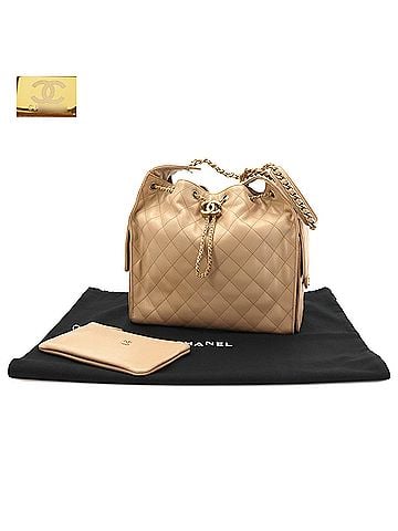 Chanel Chanel 25 Small Shoulder Handbag, Caviar Leather, Beige, AS5293, Gold Hardware. (view 2)