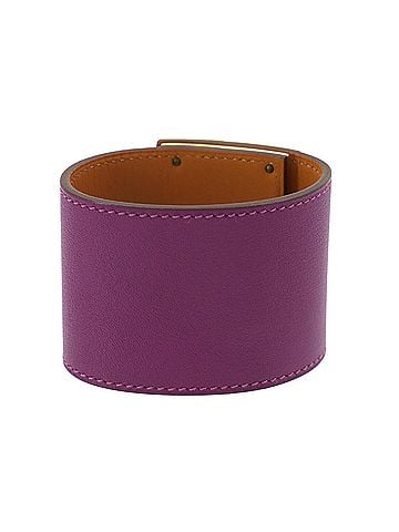 Hermès Hermes Kelly Dog Bangle Bracelet, Swift Leather, Anemone, ?R Stamp, Gold Hardware. (view 2)