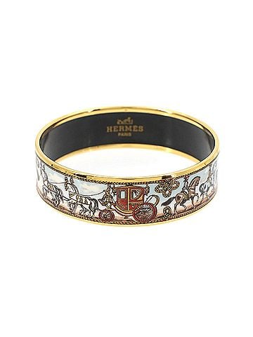 Hermès Hermes HERMES Email GM Bangle Bracelet Multicolor Gold (view 1)