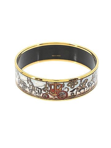 Hermès Hermes HERMES Email GM Bangle Bracelet Multicolor Gold (view 2)