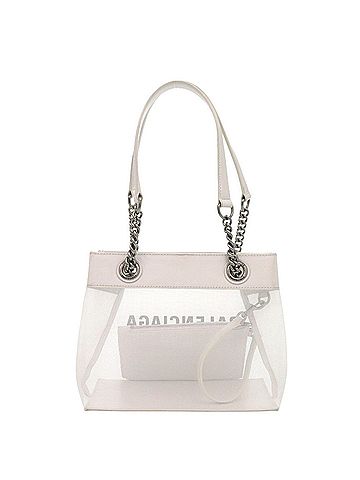 Balenciaga Balenciaga Duty Free 741603 Mesh Leather White Tote Bag 0515BALENCIAGA (view 2)