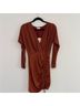 Superdown Orange Brown Cocktail Dress Size S - photo 4