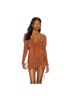 Superdown Orange Brown Cocktail Dress Size S - photo 1