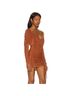 Superdown Orange Brown Cocktail Dress Size S - photo 3