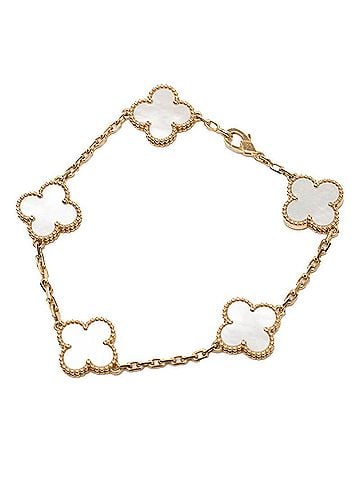 Van Cleef & Arpels Van Cleef & Arpels Vintage Alhambra Bracelet VCARA41800 18KYG Yellow Gold Mother-of-Pearl Women's (view 1)