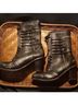 BED|STU 100% Leather Black Boots Size 8 1/2 - photo 10