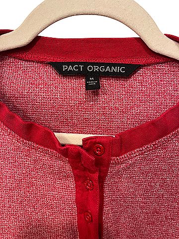 Pact Organic Long sleeve Henley Long Sleeve Button-Down Shirt (view 2)
