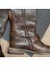 FRYE 100% Leather Brown Boots Size 5 1/2 - photo 10