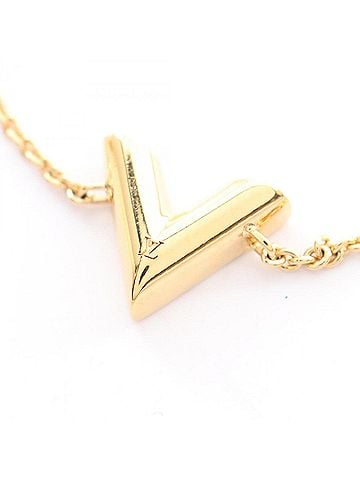 Louis Vuitton Louis Vuitton Essential V Bracelet, Gold Plated (GP), Women's, Tone, M00858 (view 2)