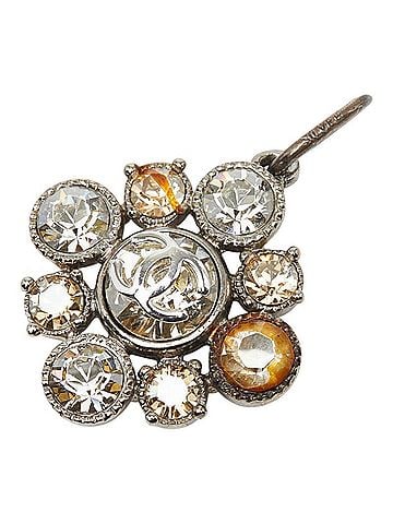 Chanel Chanel Coco Mark Pendant Top, 09V Engraved, Rhinestone, SV925 Silver Metal, Women's, CHANEL (view 1)
