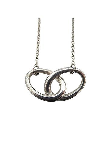 Tiffany & Co. Tiffany & Co. Elsa Peretti Double Loop Necklace Pendant, 925 Sterling Silver, Women's (view 1)