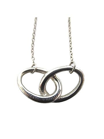Tiffany & Co. Tiffany & Co. Elsa Peretti Double Loop Necklace Pendant, 925 Sterling Silver, Women's (view 2)