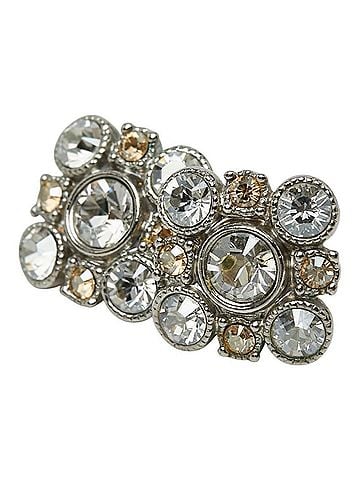 Chanel Chanel Stud Earrings A13V Silver Metal Bijou Women's CHANEL (view 1)