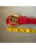 Liz Claiborne 100% Leather Red Burgundy Belt Size M - photo 7