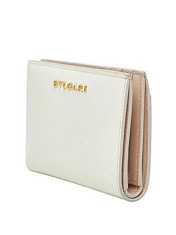 Bvlgari BVLGARI Serpenti Forever Bi-fold Card Holder Billfold Ivory Calf Leather Women's Wallet (view 2)