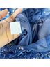 Mac Duggal 100% Polyester Print Blue Cocktail Dress Size 16 - photo 7