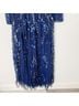 Mac Duggal 100% Polyester Print Blue Cocktail Dress Size 16 - photo 4