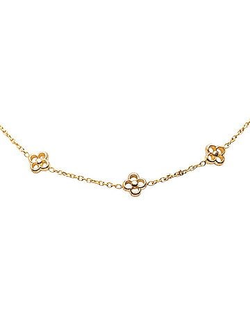 Louis Vuitton Louis Vuitton Flowerful Necklace M00238 Gold Plated Women's LOUIS VUITTON (view 2)