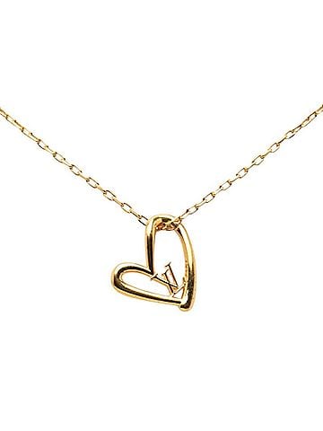 Louis Vuitton Louis Vuitton Collier Heart Falling in Love Necklace M00465 Gold Plated Women's LOUIS VUITTON (view 1)