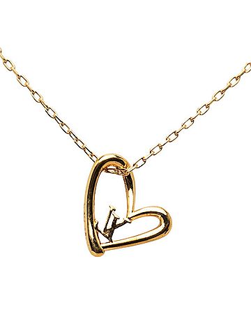 Louis Vuitton Louis Vuitton Collier Heart Falling in Love Necklace M00465 Gold Plated Women's LOUIS VUITTON (view 2)