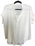 Mustard Seed 100% Rayon White Short Sleeve Blouse Size M - photo 1