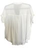 Mustard Seed 100% Rayon White Short Sleeve Blouse Size M - photo 2