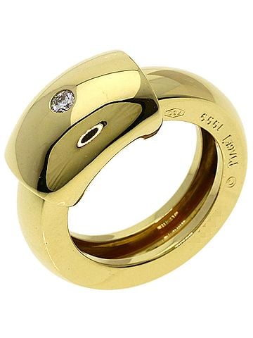 Piaget Piaget Dancer 1P Diamond Ring #53, 18K Yellow Gold, Women's (view 2)
