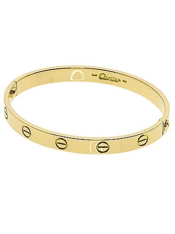 Cartier Cartier Love Bracelet (No Screwdriver) #17 Bracelet, 18K Yellow Gold, Women's (view 1)