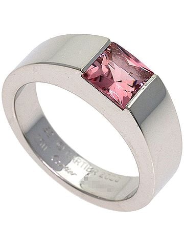Cartier Cartier Tank Pink Tourmaline Ring, 18K White Gold, Women's (view 1)