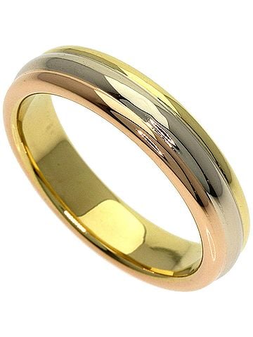 Cartier Cartier Three-Color #57 Ring - 18K Yellow Gold/18K Pink White Gold Women's (view 1)