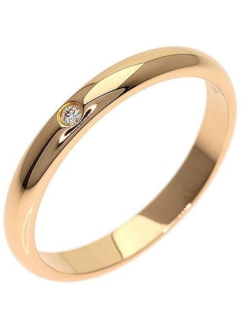 Cartier Cartier Wedding Ring, 1P Diamond, Size #51, 18K Pink Gold, Women's (view 2)