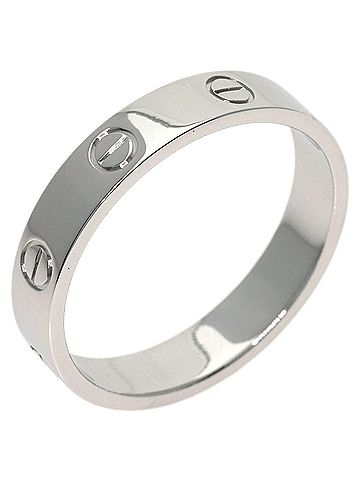 Cartier Cartier Mini Love Ring #59, Platinum PT950, Women's (view 2)