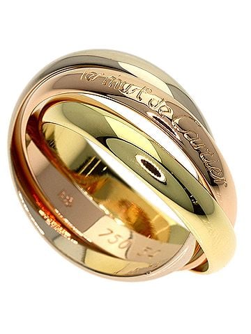 Cartier Cartier Trinity #54 Ring - 18K Yellow Gold/18K Pink White Gold Women's (view 1)