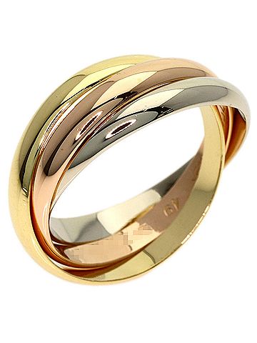 Cartier Cartier Trinity XS #49 Ring - 18K Yellow Gold/18K Pink White Gold Women's (view 2)
