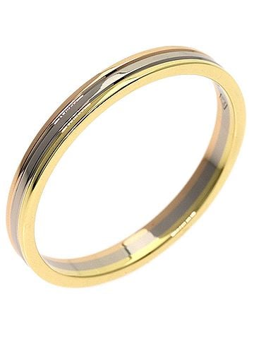 Cartier Cartier Three-Color #57 Ring - 18K Yellow Gold/18K Pink White Gold Women's (view 2)