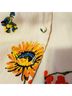 Free People 100% Polyester 100% Rayon Floral Blue White Ivory Casual Dress Size XS - photo 4