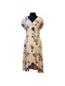 Free People 100% Polyester 100% Rayon Floral Blue White Ivory Casual Dress Size XS - photo 1