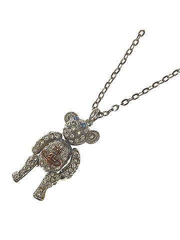 Vivienne Westwood Vivienne Westwood Crystal Teddy Bear Rhinestone Necklace, Metal, Women's (view 1)