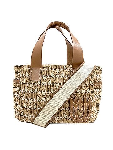 Miu Miu Miu Miu Miu Logo Motif 2-Way Handbag, Canvas, Women's (view 1)