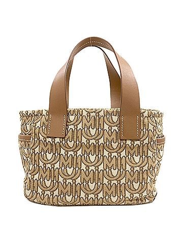 Miu Miu Miu Miu Miu Logo Motif 2-Way Handbag, Canvas, Women's (view 2)