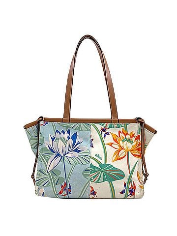 Loewe Loewe Paula's Ibiza Cushion Tote Bag, Canvas/Leather, Women's (view 2)