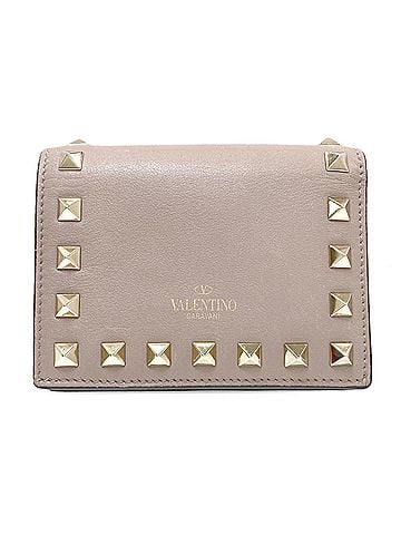 Valentino Valentino Rockstud Bi-fold Leather Wallet for Women (view 1)