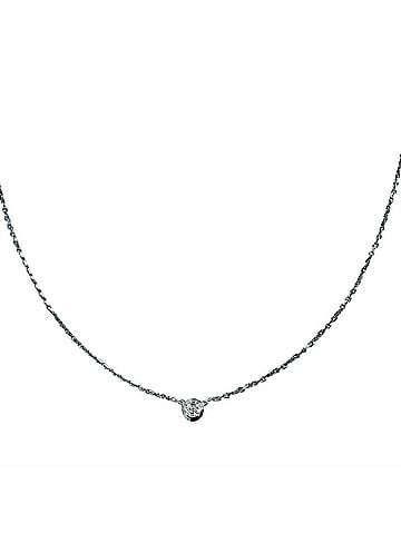 Cartier Cartier WFE089 Damour XS 750 WG 1P Diamond Necklace, White Gold, Weight 2.4g, Women's, with Box. (view 1)