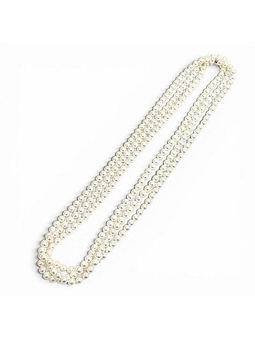 Tiffany & Co. TIFFANY&Co. Tiffany Ziegfeld Collection Pearl Wrap Necklace, Freshwater Pearls, AG925, Approx. 204cm Length, White, Total Weight 148.5g, Women's, Comes with Box (view 1)