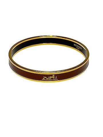Hermès Hermes Enamel PM Brand Accessories Cloisonné Red Bangle for Women (view 1)