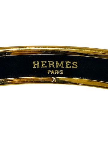 Hermès Hermes Enamel PM Brand Accessories Cloisonné Red Bangle for Women (view 2)