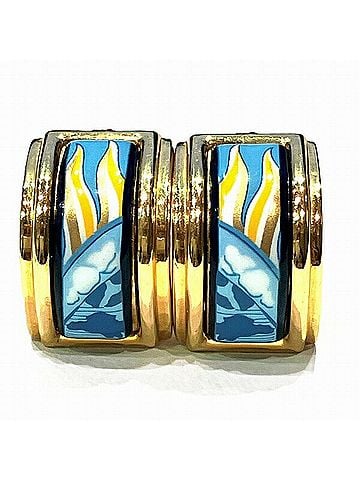 Hermès Hermes enamel brand accessories earrings for women (view 1)