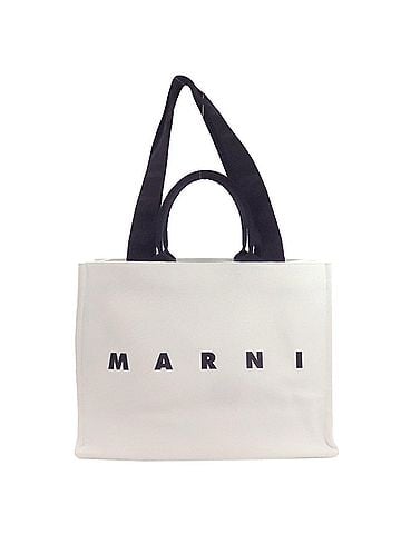 MARNI Marni Logo Print 2-Way Tote Bag, Canvas, Women's (view 1)